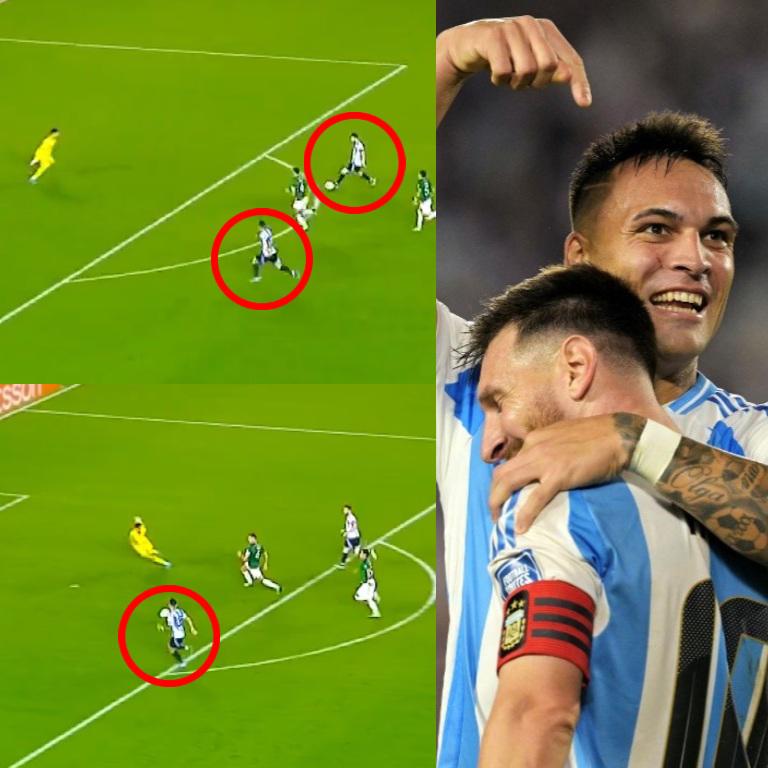 Messi dio asistencia a Lautaro en la victoria de Argentina sobre Bolivia, tras el partido ‘La Pulga’ asegura que Martínez debe ganar el Balón de Oro.