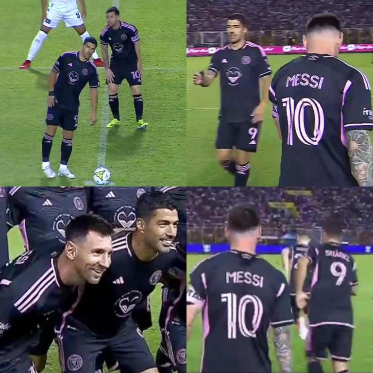 FOTOS: Viral abrazo de Messi con leyenda, el reencuentro con Suárez y colosal llenazo en El Salvador vs Inter Miami