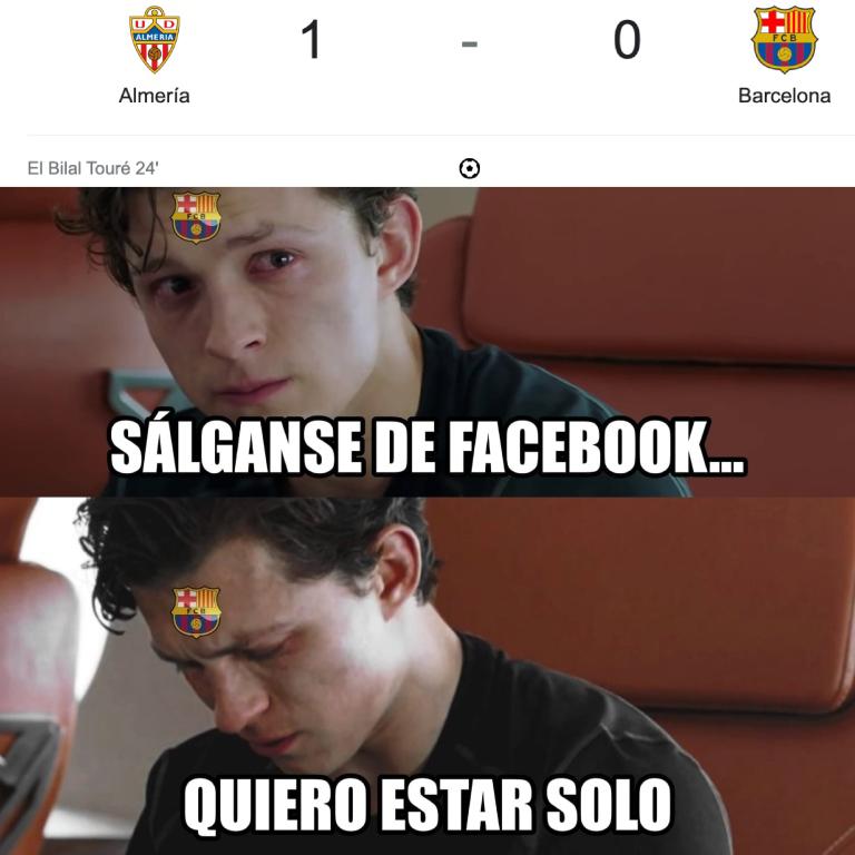 Los memes hacen pedazos al Barcelona por no aprovechar la oportunidad que Real Madrid le dejó en la Liga Española