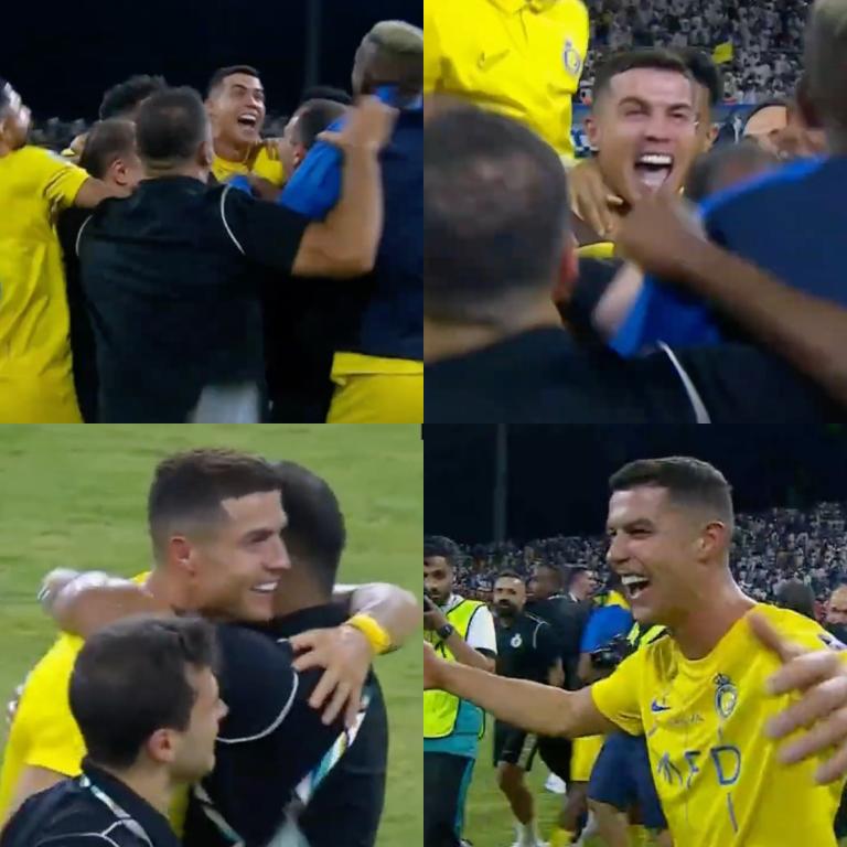 Quiso humillar a Cristiano y terminó mal; la bronca que armó Talisca y así festejó Ronaldo su primer título con Al Nassr