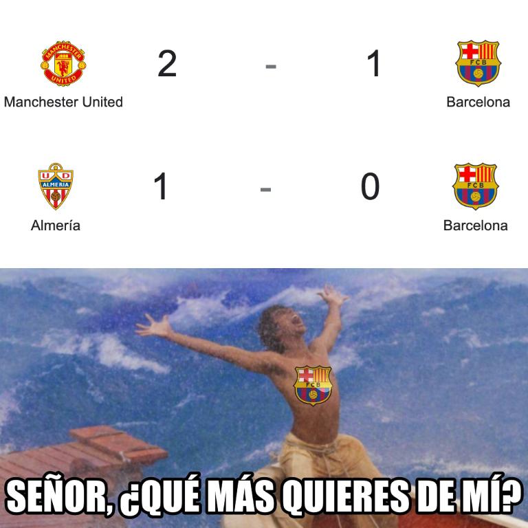 Los memes hacen pedazos al Barcelona por no aprovechar la oportunidad que Real Madrid le dejó en la Liga Española