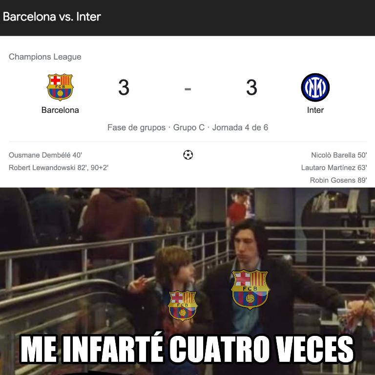 ¡Destruyen a Piqué! Los duros memes contra Barcelona luego de empatar con Inter y estar al borde de Europa League
