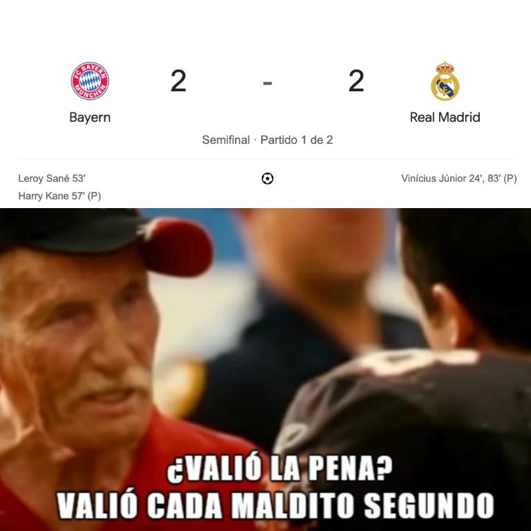 Barcelona estuvo presente: los jocosos memes que dejó el empate entre Bayern Múnich y Real Madrid
