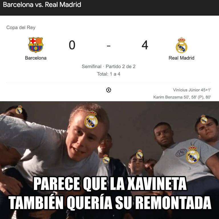 ¡Barcelona es humillado con terribles memes tras ser eliminado por el Real Madrid en la Copa del Rey!