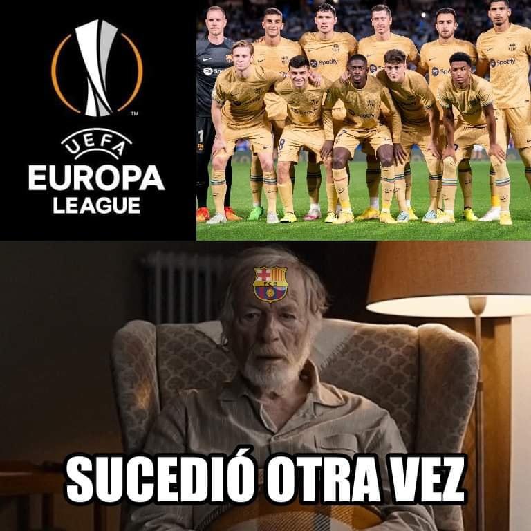 Gracias al Inter: Barcelona jugará otra vez la Europa League y los memes hacen pedazos a Xavi y sus jugadores