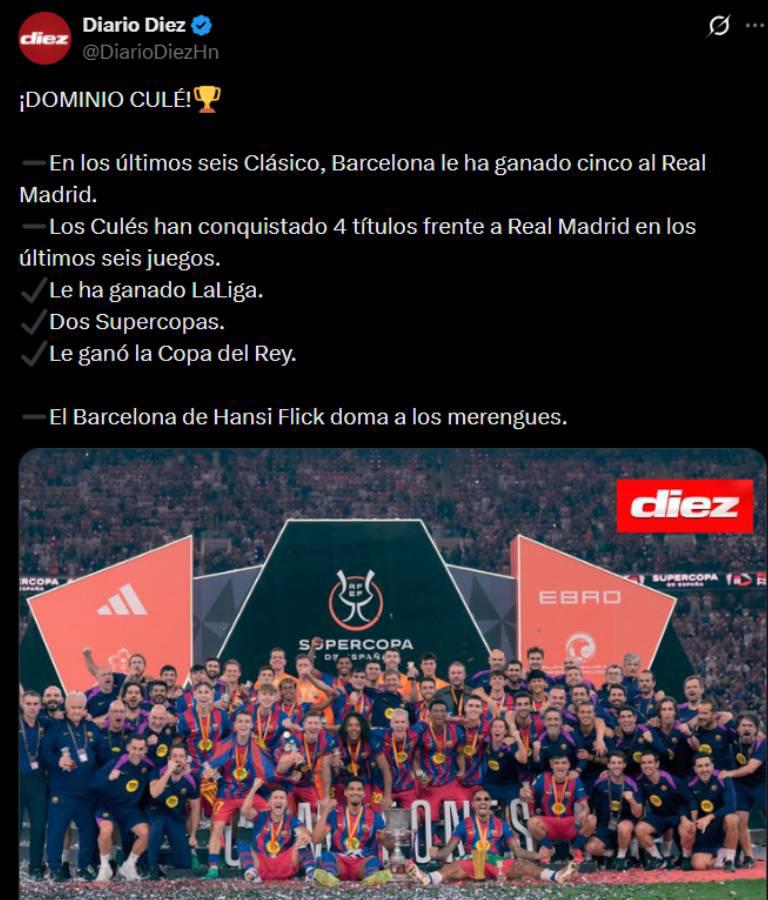 Papá es papá, Mbappé es mal perdedor: reacción de la prensa luego de que Barcelona le gane a Real Madrid la Supercopa