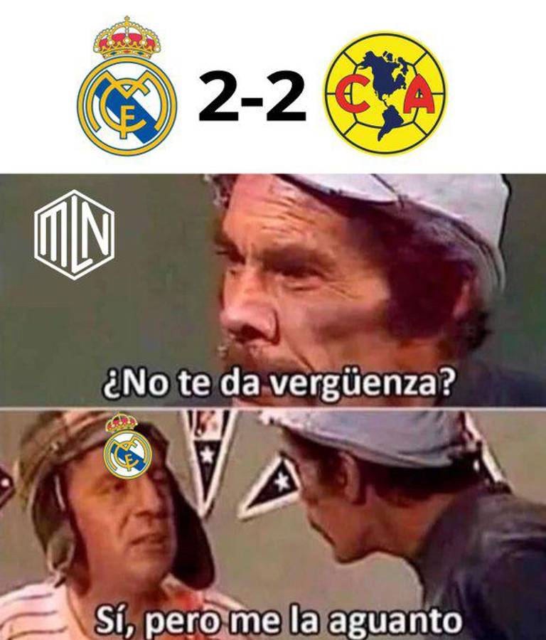“América, vete a Europa”: Estos son los jocosos memes que dejó el empate de las Águilas contra Real Madrid