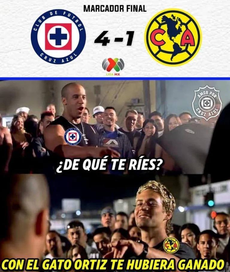 Los memes ‘señalan’ el culpable de la paliza de Cruz Azul al América en la Liga MX: “El patrón te necesita”