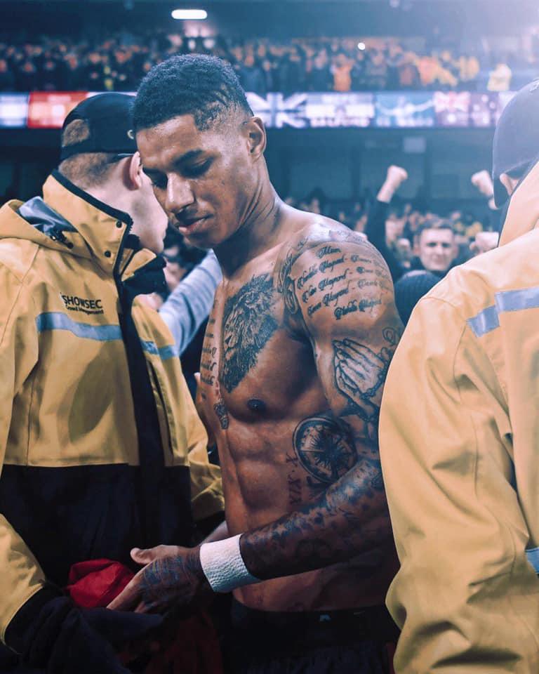 Los increíbles tatuajes de Rashford: por qué lleva referencias de San Cristóbal y Nieves y una cita impactante