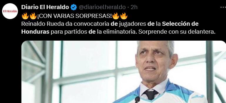 Empieza el sueño, Los elegidos de la H: así reaccionó la prensa a la convocatoria de Honduras para la eliminatoria