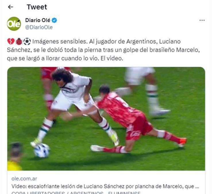 El sentido mensaje de Marcelo tras provocar dura lesión en la Copa Libertadores: “Me tocó vivir un momento difícil... ”