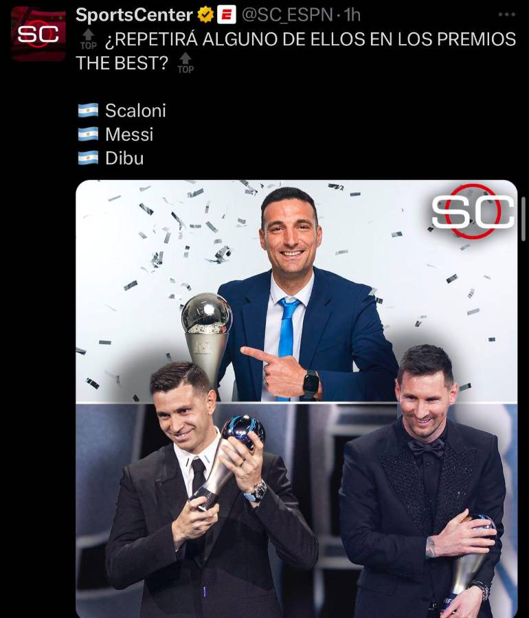 “Es una vergüenza futbolística”: la prensa estalla tras la nominación de Messi a los Premios The Best 2024