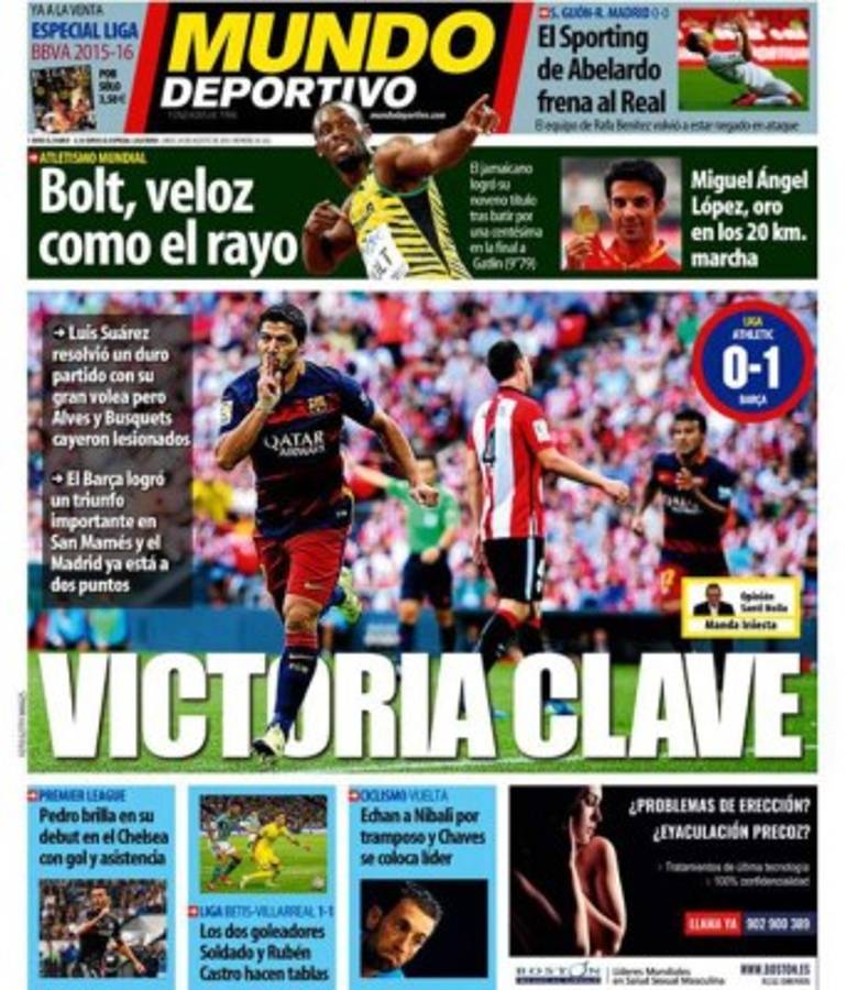 Las portadas de los diarios más importantes del mundo