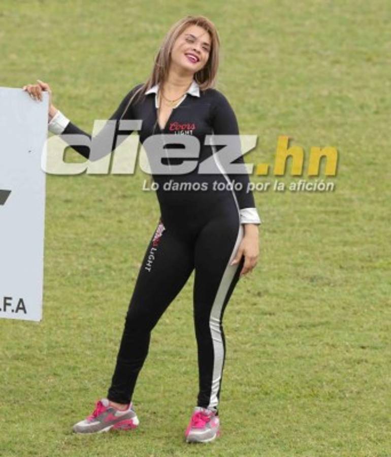 Las hermosuras que engalanaron el clásico Marathón-Motagua