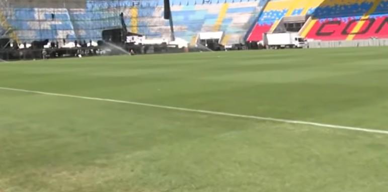 ¿Peligra el Motagua vs Real España? Así quedó la grama del Estadio Nacional Chelato tras el concierto de Grupo Firme