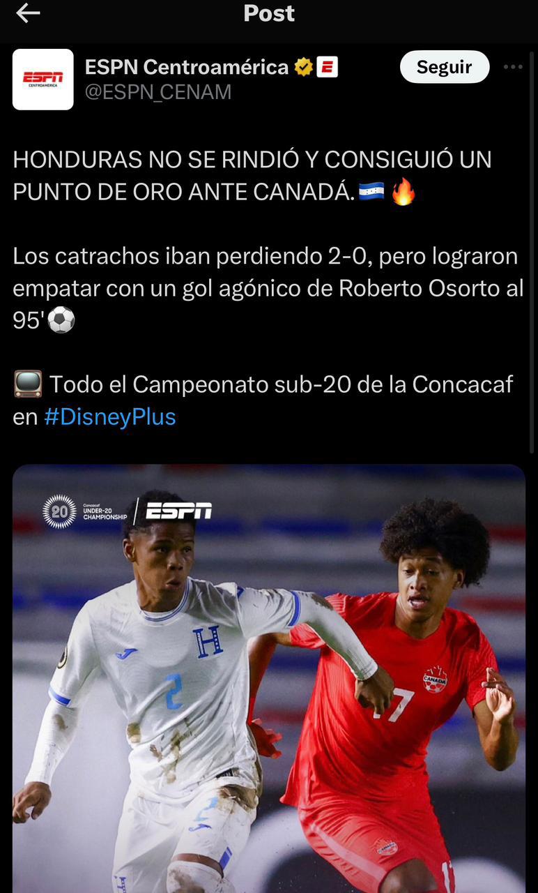 ”El mejor de Honduras”, “alma de la Selección”: Prensa se rinde ante Roberto Osorto tras ser héroe en el Premundial Sub-20