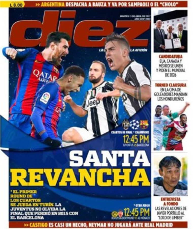 Barcelona y Juventus abren los cuartos de final de la Champions.