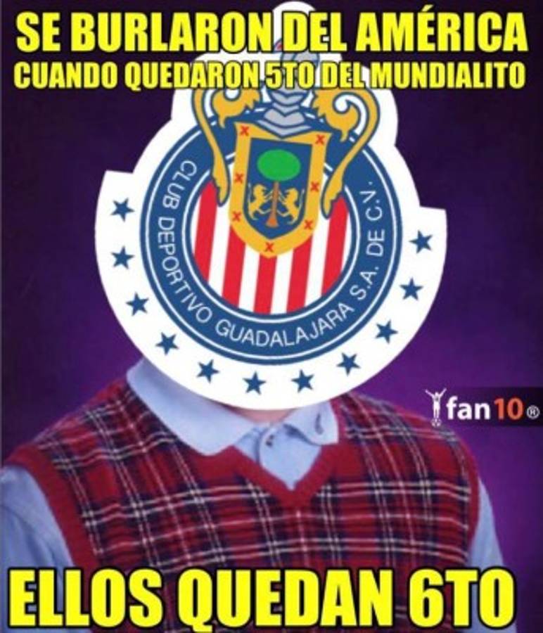 Acribillan a Chivas con memes tras hacer el ridículo en el Mundial de Clubes