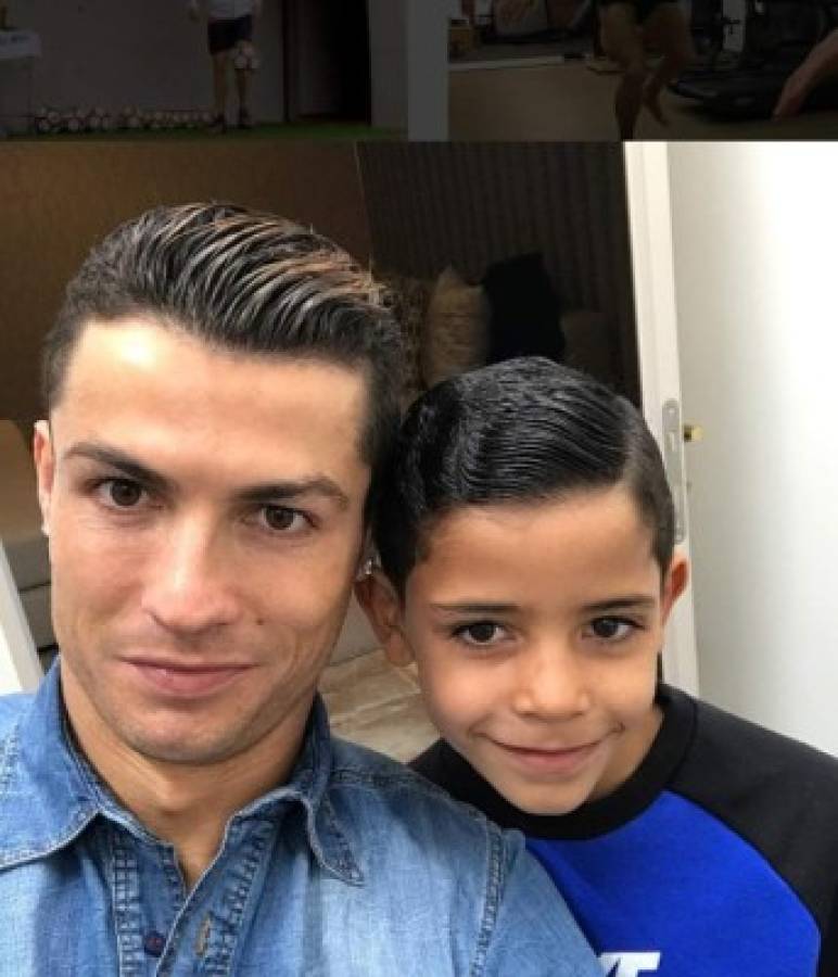 ¡Ejemplar! Cristiano Ronaldo educa a su hijo para que siga sus pasos