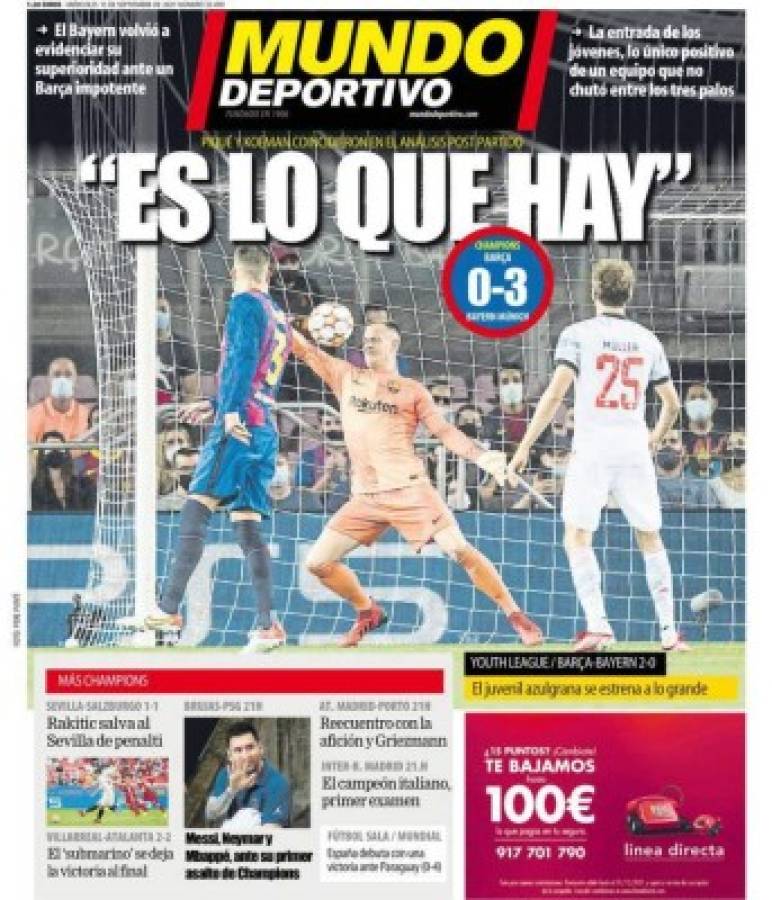 'Ya no es rival': Lo que dice la prensa mundial tras humillante derrota del Barcelona ante Bayern Múnich