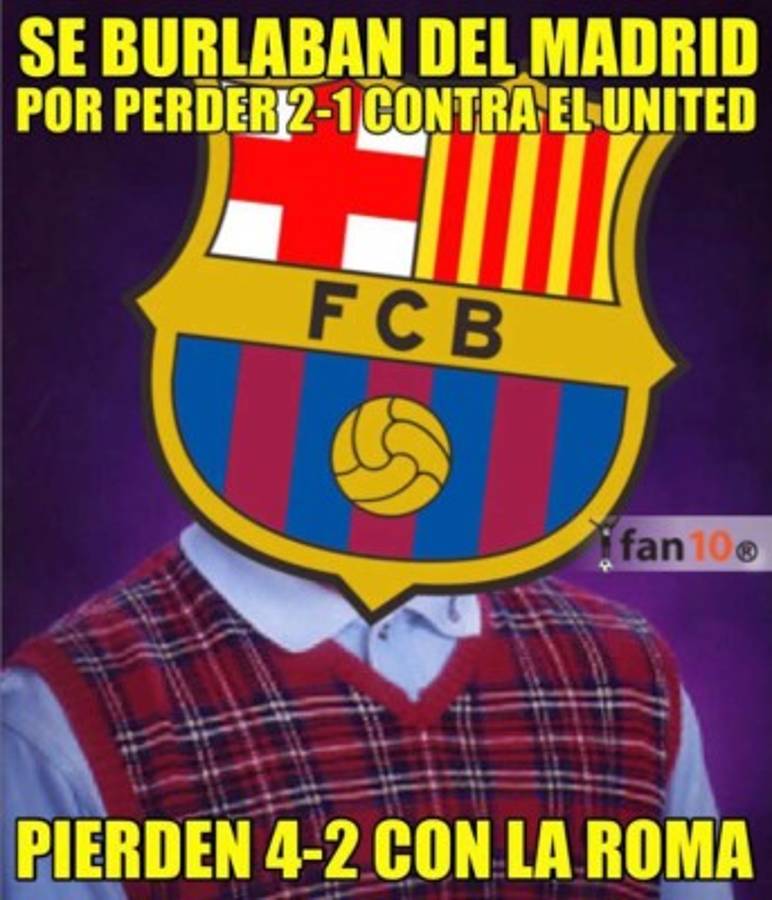 Crueles: Los mejores memes que dejó la nueva derrota del Barcelona ante la Roma