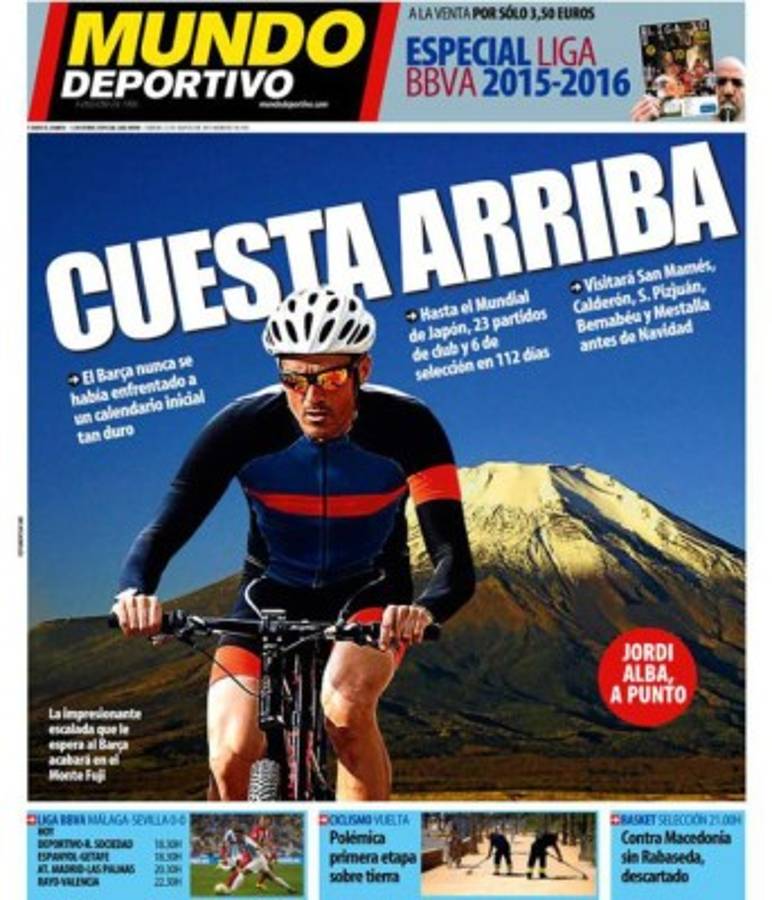 Las portadas de los diarios deportivos más importantes en el mundo