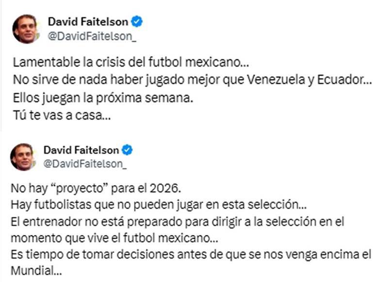 David Faitelson se pelea con compañera de TUDN por culpa de la selección de México: “Son una porquería y una basura”