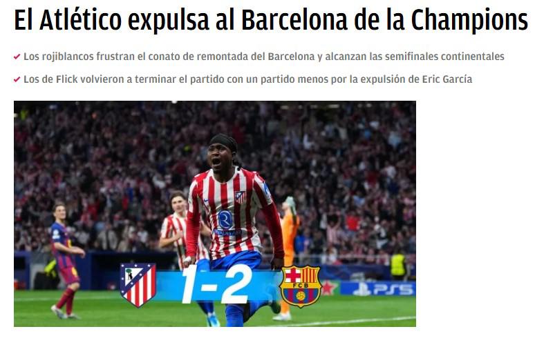 No Negreira, no party y Vergüenza; tramposos: lo que dice la prensa por la caída del Barcelona en Champions