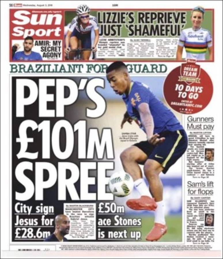 Las portadas deportivas más importantes en el mundo de este jueves 04 de agosto