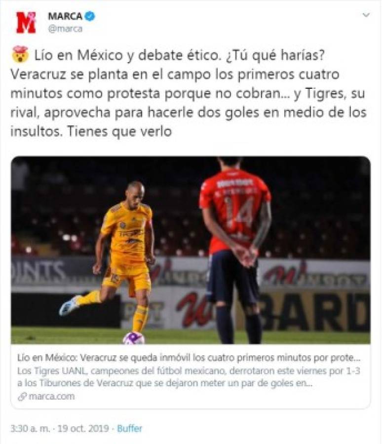 ¡Los reprochan! Esto dicen los medios y periodista luego de lo ocurrido entre Veracruz y Tigres