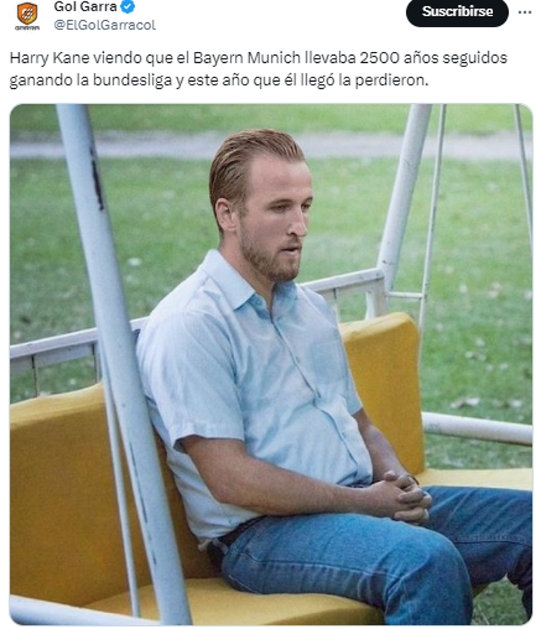 La maldición de Harry Kane: memes lo destruyen tras título del Leverkusen en la Bundesliga