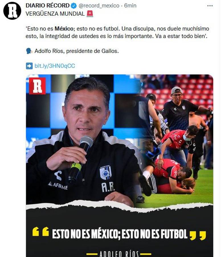 “Horror en México y vergüenza”: Lo que dice la prensa internacional sobre los actos de violencia en el Querétaro-Atlas