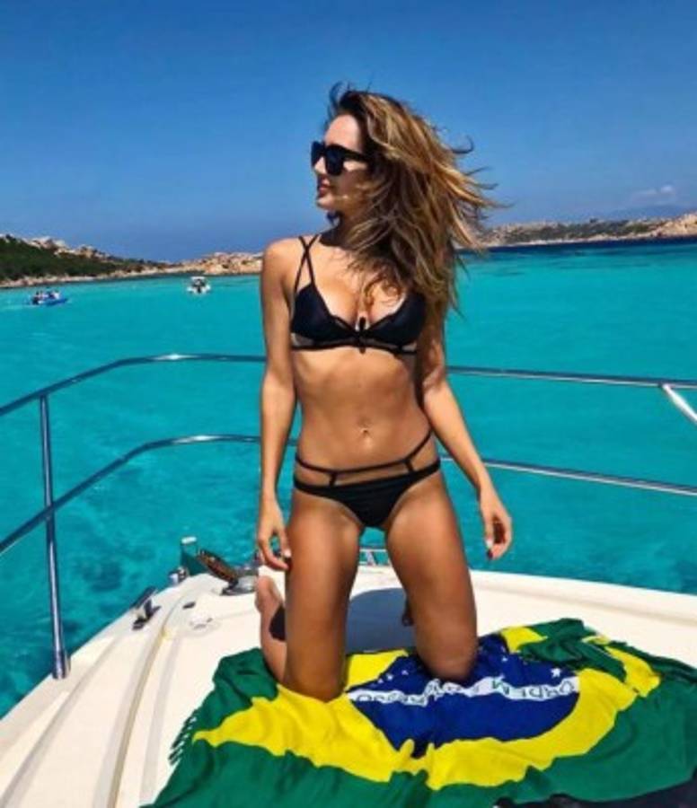 Evelyn Machry, la preciosa representante y novia del brasileño Felipe Anderson