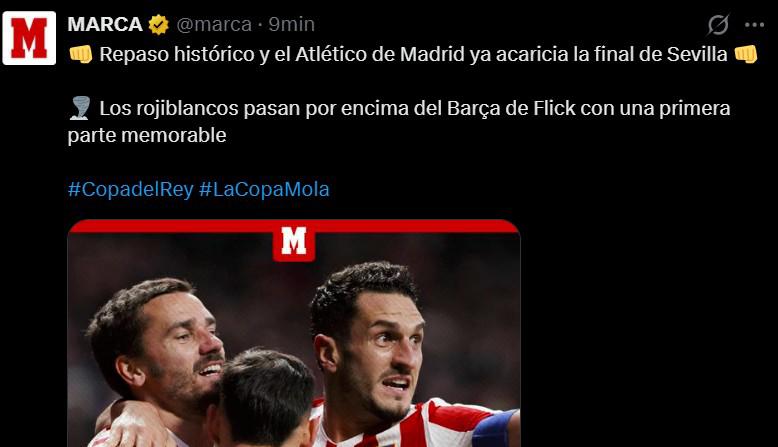 Humillados, Malos perdedores: Prensa señala de catástrofe la paliza al Barcelona en Copa del Rey