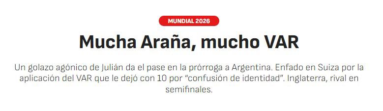 Vargentina; Infantino FC: lo que dice la prensa tras polémico triunfo de Argentina