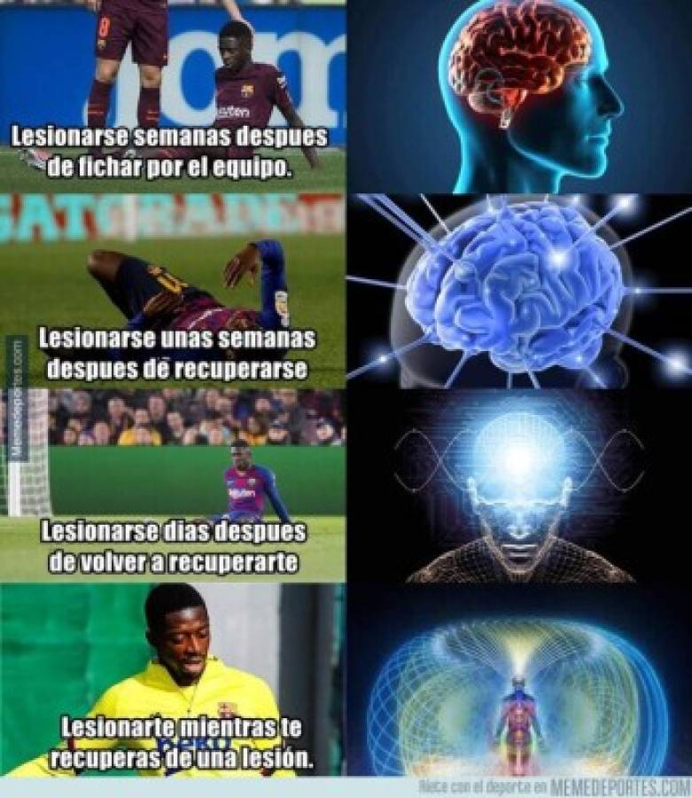 Los memes humillan a Dembelé tras su nueva lesión en Barcelona y hasta Bale es tendencia