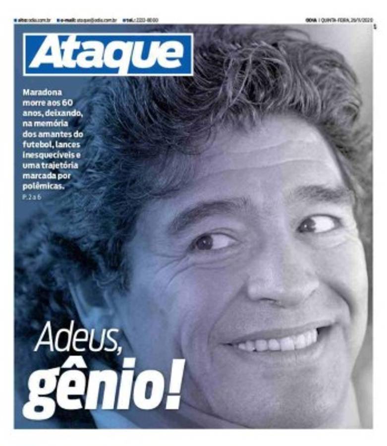 'D10s ya está en el cielo': Las portadas del mundo el día después de la muerte de Diego Maradona