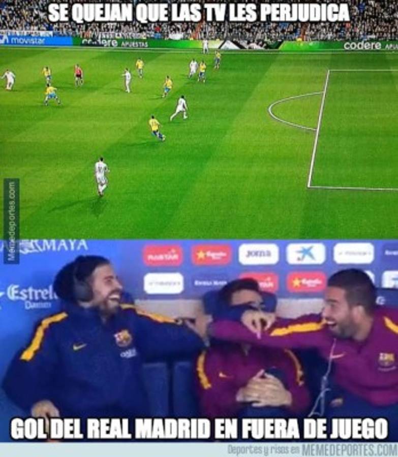 Barcelonistas se ríen de sorprendente empate del Real Madrid ante Las Palmas