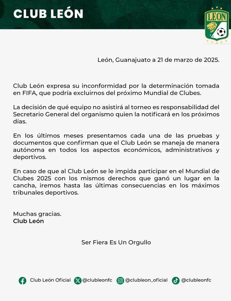 OFICIAL: FIFA dio la peor noticia al León de James Rodríguez y este puede ser su reemplazo en el Mundial de Clubes 2025