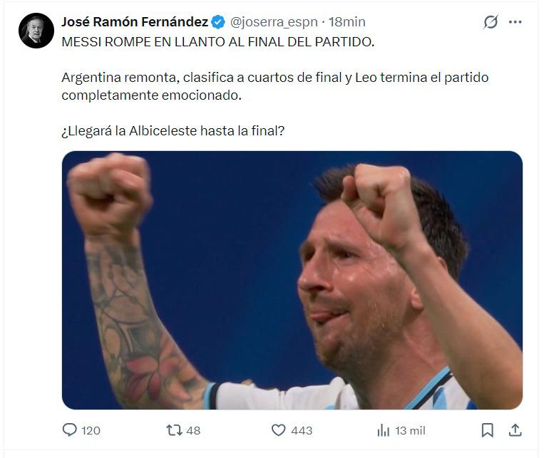 Callados todos, Ayudita: esto dicen de la épica remontada de Messi y Argentina