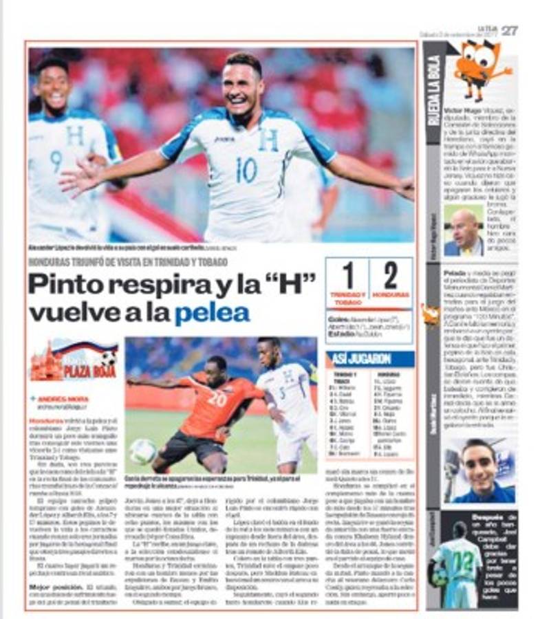 PORTADAS: Llanto en Panamá, júbilo en México, Costa Rica y Honduras