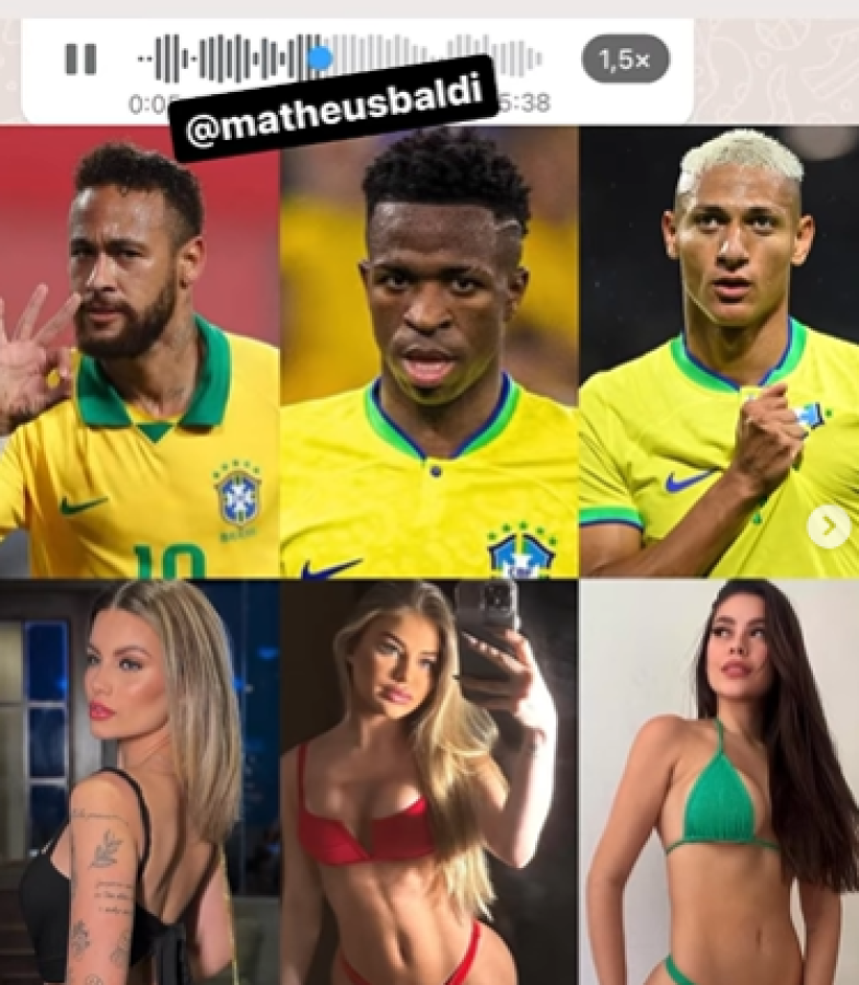 La mujer con la que Vinicius pasó la noche en el hotel de la selección: “No le gustó que la aventura se hizo pública”