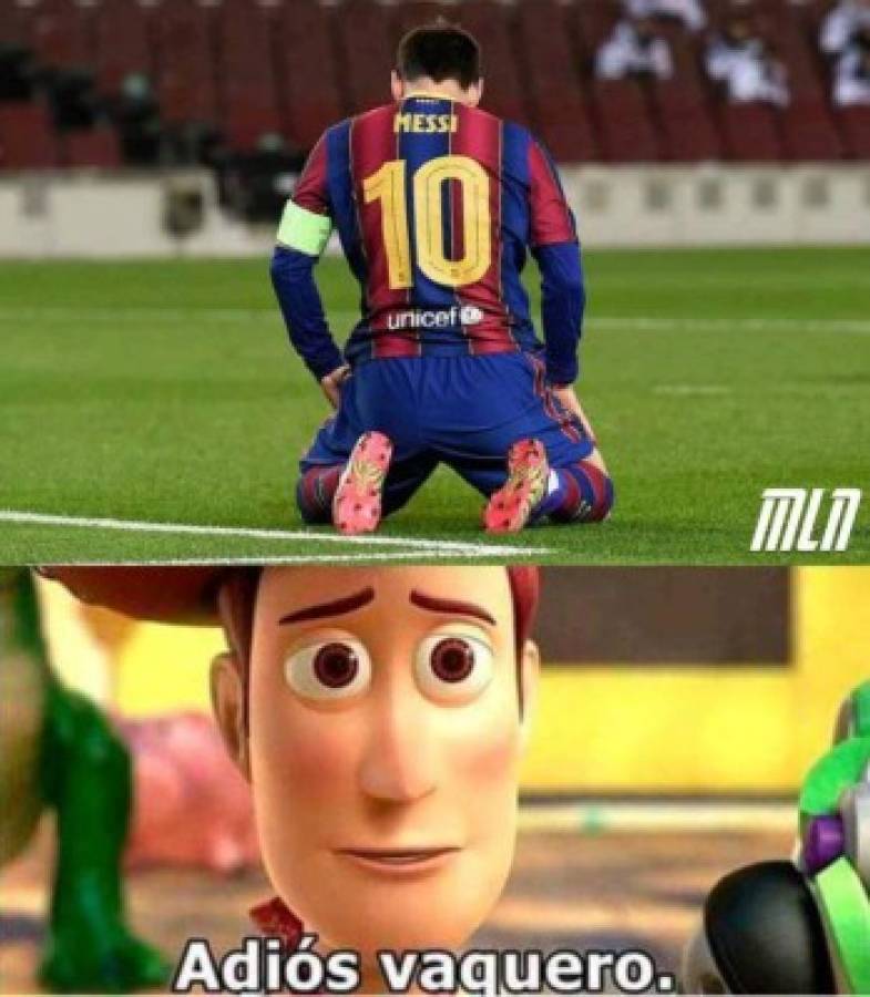 Messi se marcha para siempre: los memes hacen pedazos al Barcelona y a un 'solo' Kun Agüero