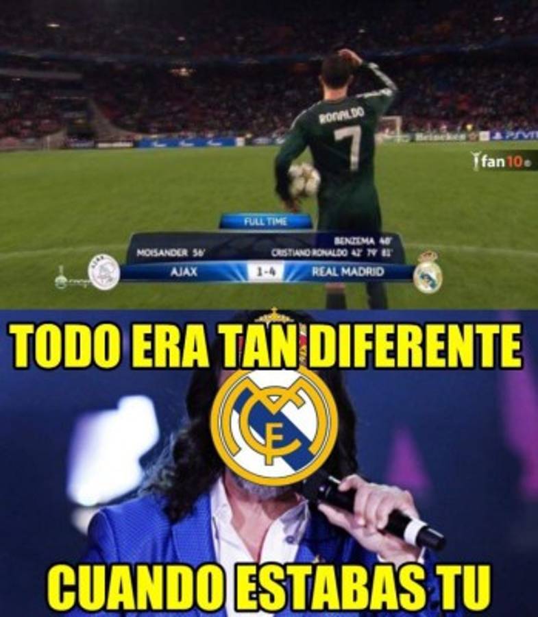 Los memes destruyen a un Real Madrid goleado y eliminado de la Champions por el Ajax