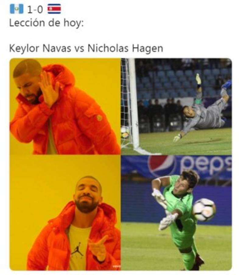 Keylor Navas y la avalancha de memes de la derrota de Costa Rica ante Guatemala