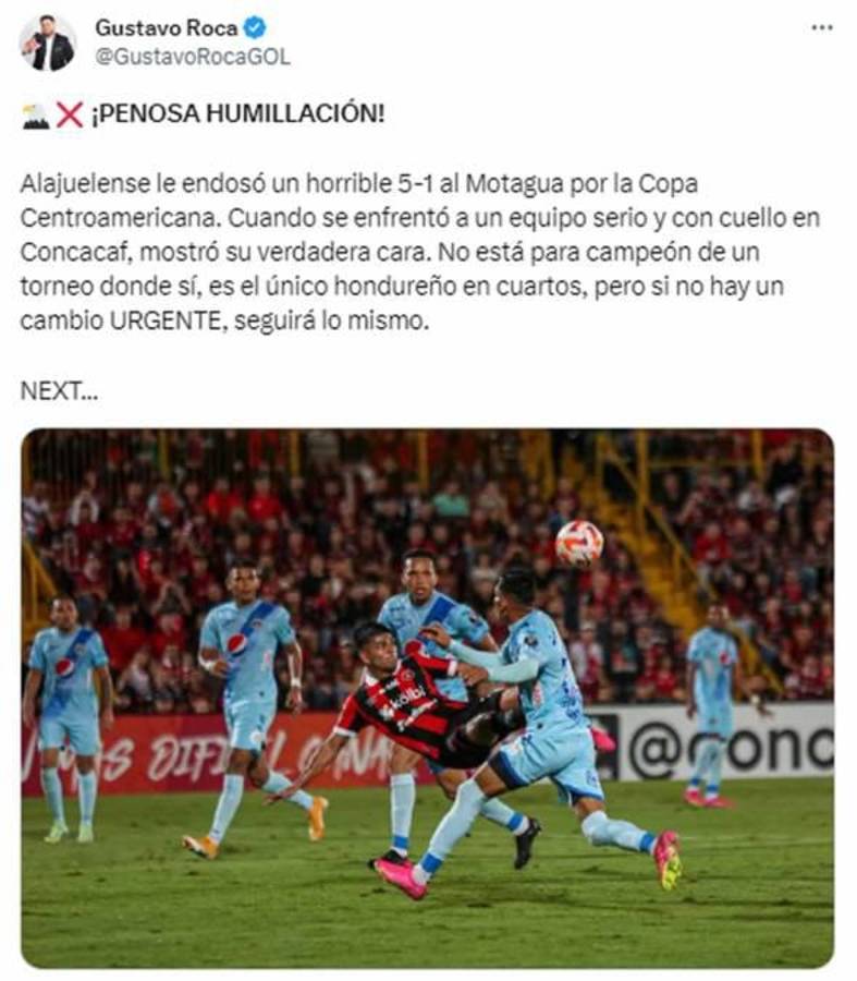 “Penoso”, “mediocre” e “inversión a la basura”: las duras críticas que recibe Motagua tras la paliza y lo que piden a Ninrod Medina