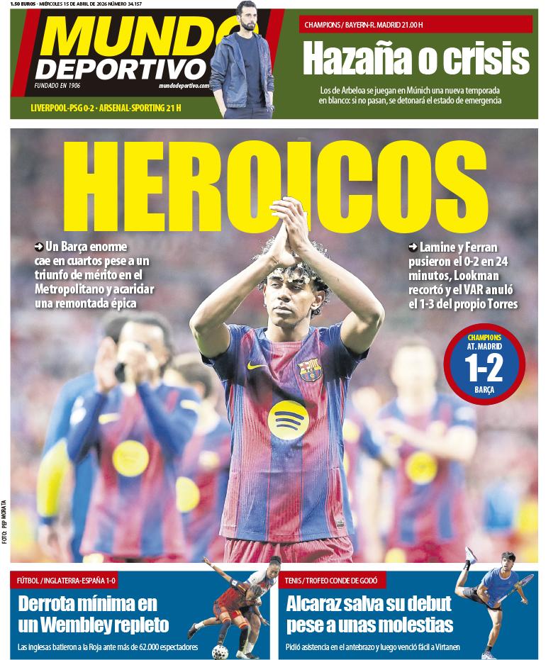 No Negreira, no party y Vergüenza; tramposos: lo que dice la prensa por la caída del Barcelona en Champions