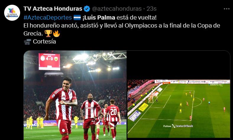 “Para nada es acomodado”, “Está de vuelta”: Prensa se rinde con el golazo de Luis Palma con Olympiacos de Grecia