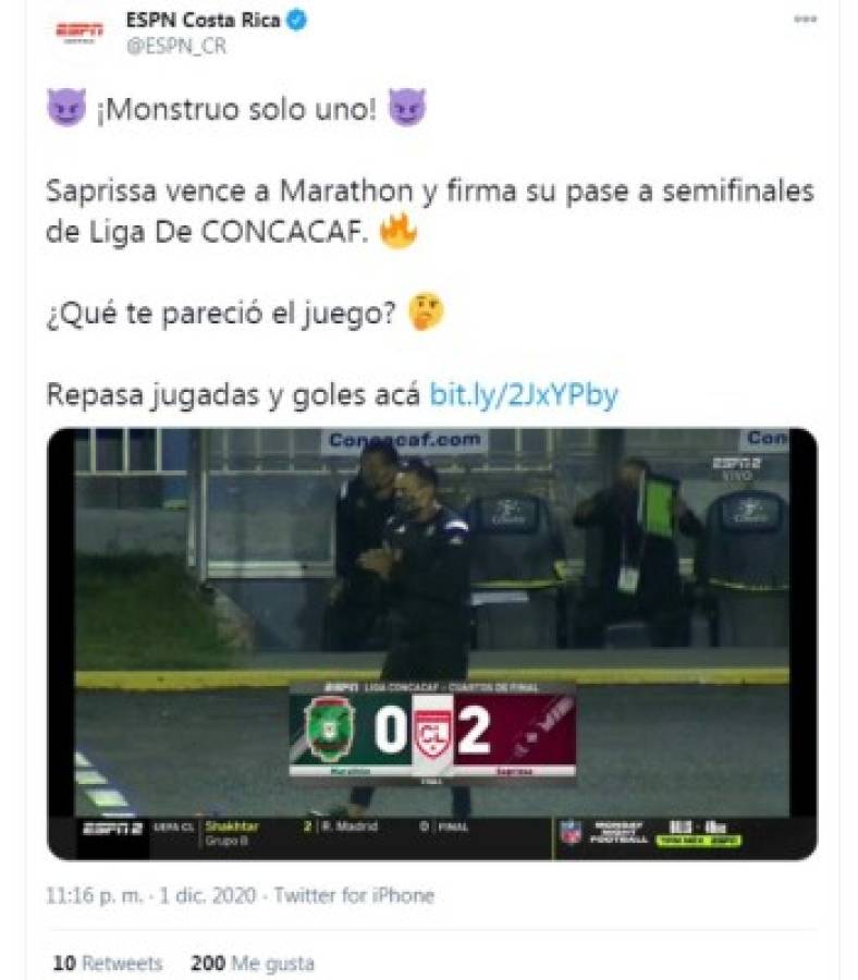 'Monstruo solo uno', lo que dicen los medios y periodistas después del Saprissa-Marathón