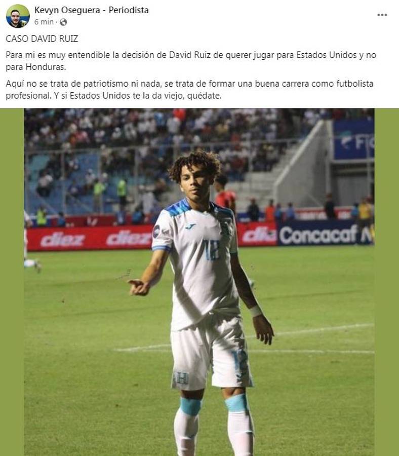 “Es más entusiasmo de la gente porque juega con Messi”: Así reaccionó la prensa de Honduras por el caso de David Ruiz